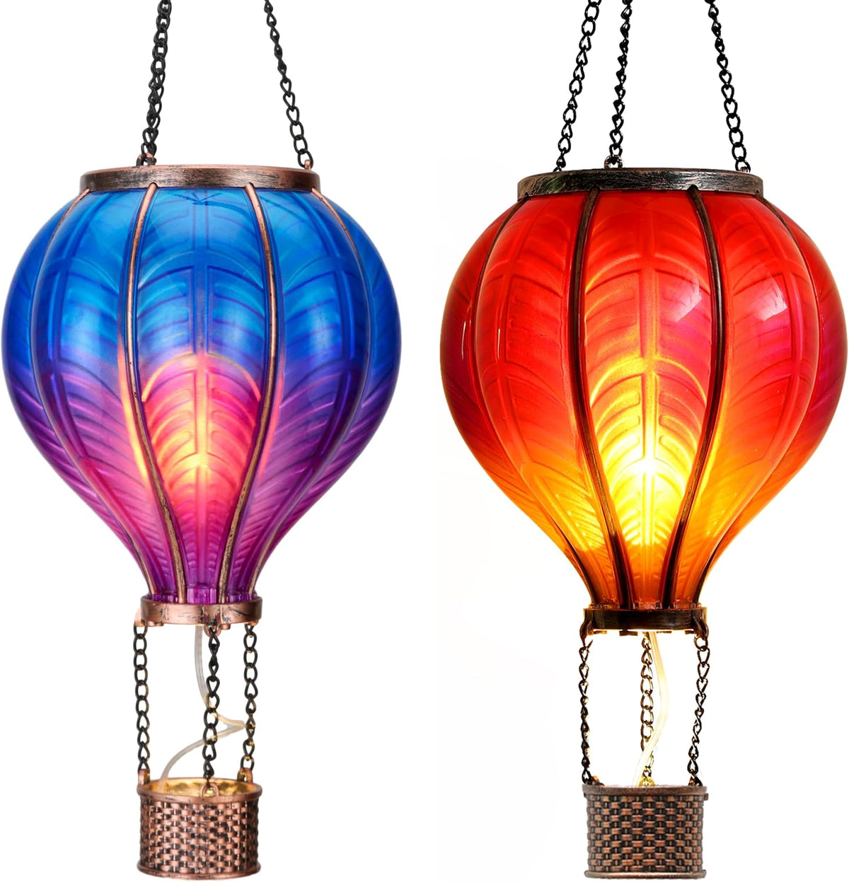 teresa's collections 2 pcs hot air balloon solar, main product view