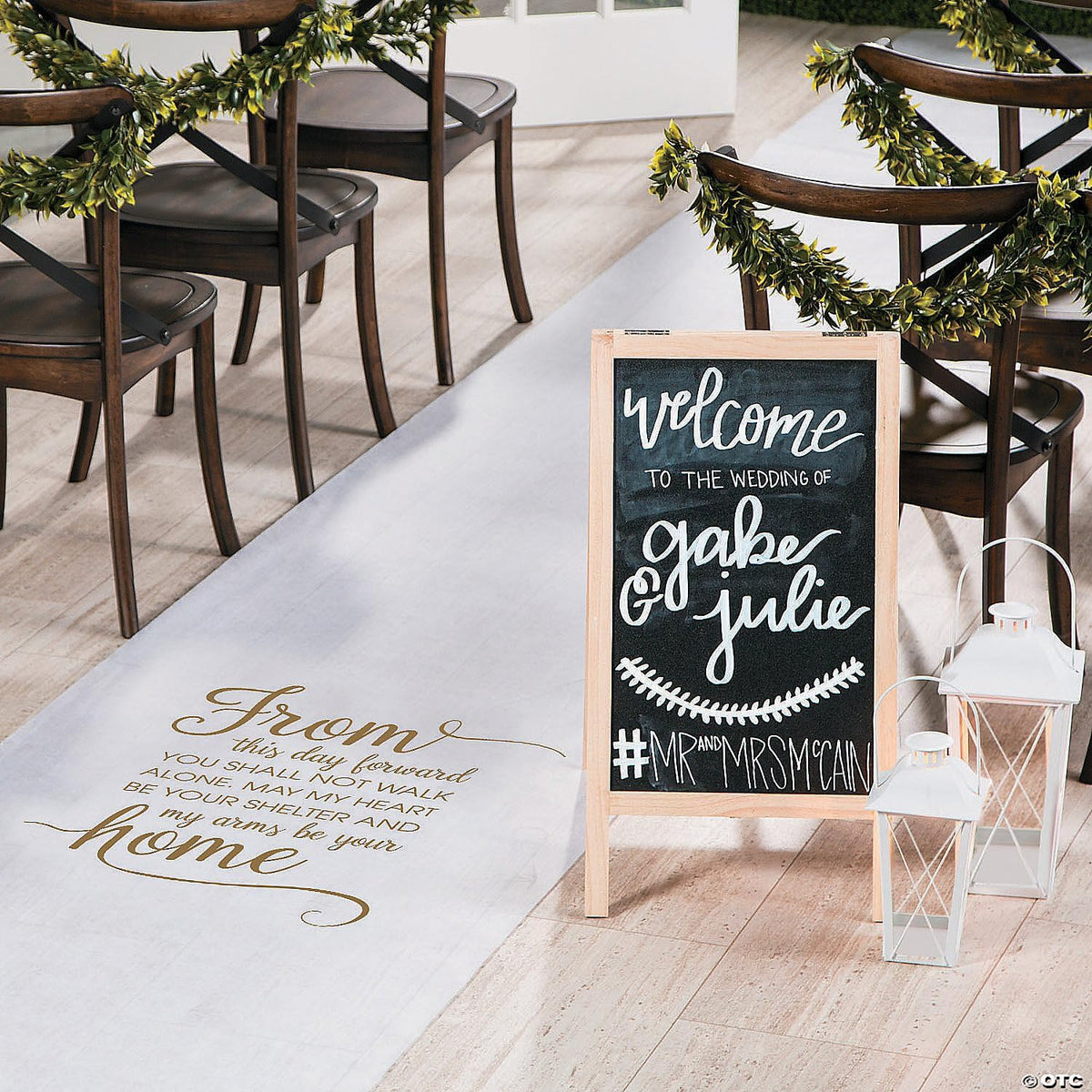 Fun Express White Wedding Aisle Runner 100 Foot