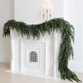 upgraded 9ft christmas norfolk pine garland, real touch, main product view