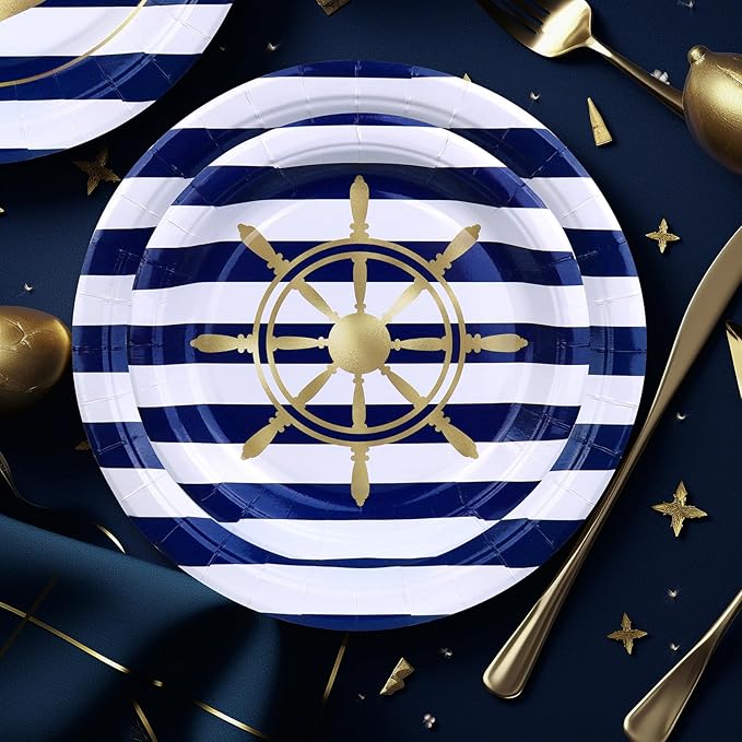 Nautical Decorations & Tableware - Party Supplies for 20 Guests