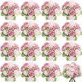 16 bundles peonies artificial flowers bulk - blush, main product view