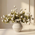 pinkpum 12 pcs faux silk peony artificial flowers, main product view
