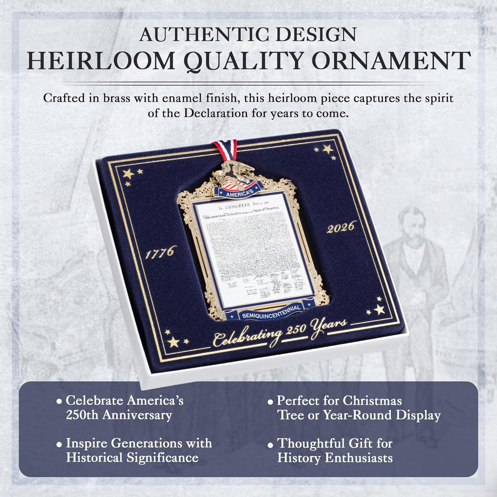 Official Commemorative Ornament of America’s 250th Anniversary | 2026 White House Christmas Collection