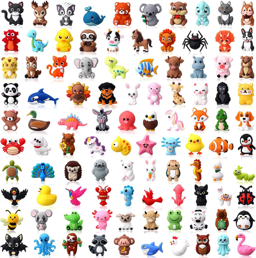 watersay 100 pcs animals 3d silicone focal beads, main product view