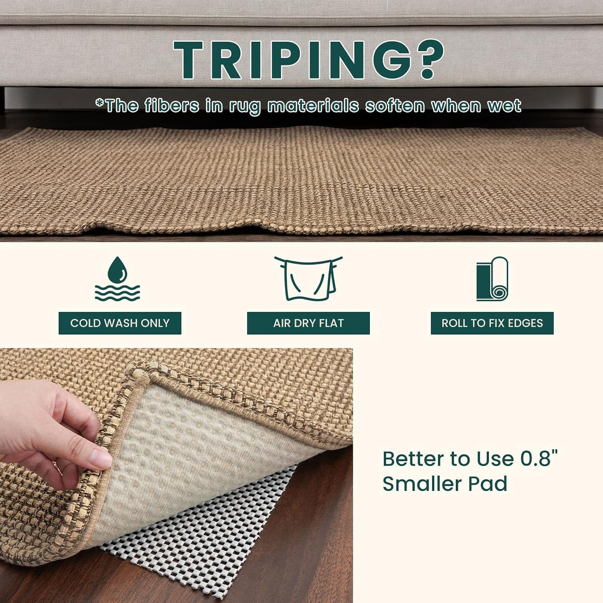 KOZYFLY Boho 2.5'x12' Runners Rugs for Hallway, Long Washable Runner ...