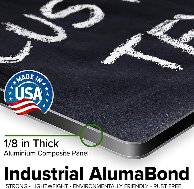 Custom Sign, Custom Street Sign, 11 Font Colors, 13 Font Styles, 4 Hole Options, 22 Sizes, 10x14 Inches, Rust Free DiBound, Fade Resistant, Made in USA by My Sign Center (Chalkboard Black)