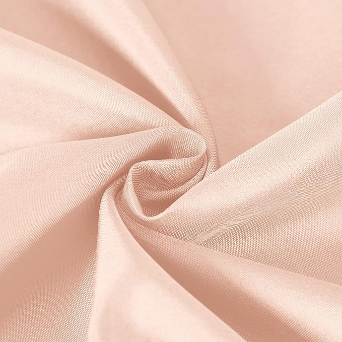 Cupuamon Square Tablecloth 90x90 inch Washable Polyester Fabric Table Cloth for Wedding Party Dining Banquet Decoration（90x90,Dusty Pink）