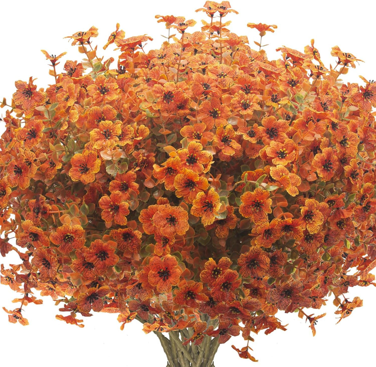 grunyia 16 bundles artificial fall flowers for outdoors, main product view