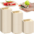 hoolerry 300 pcs square disposable wood bowls party, main product view