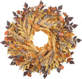 agusbagli 28" fall wreath for front door, large, main product view