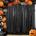 ShinyBeauty Black Sequin-Backdrop-20FTx10FT Sequins Fabric Backdrops for Photoshoot Panel Heavy Duty Background 10FT Glitter Curtain Happy Birthday Drapes
