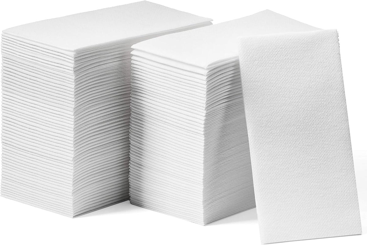 Lintext Disposable Linen-Feel Guest Towels - 12" x 17" Cloth-Like H...