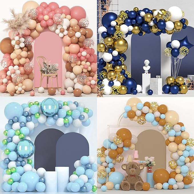 7.2FT Wedding Arch Covers Arch Backdrop Cover Arch Stand Covers Set Arch Cover Spandex Fabric Stretchy Backdrop for Wedding Birthday Party Decoration Baby Shower (Sky Blue)