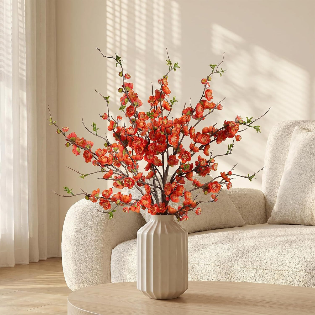 cherry blossom branches artificial plum blossom fake flowers showing dimensions