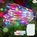 2 Pack 16Ft 50 LED Fairy Lights Mini String Lights Waterproof for Mason Jars Halloween Christmas Parties Wedding Table Centerpieces Decoration