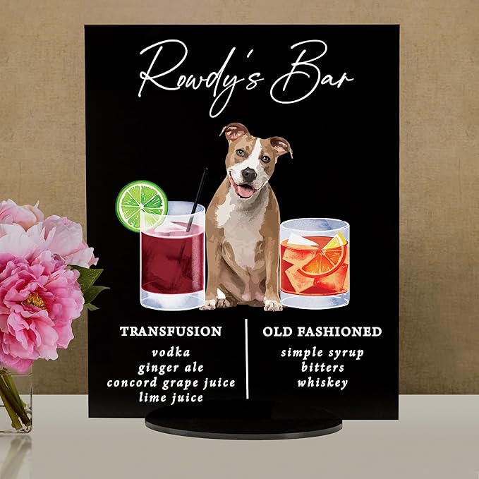 Pet Signature Drink Wedding Signs