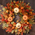 waipfaru 26" fall wreaths for front door outside, main product view