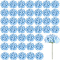 auihiay 46pcs blue hydrangea artificial flowers silk hydrangeas, main product view