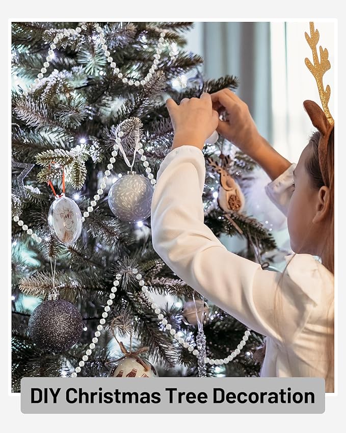 99FT Crystal Garland Strands, Acrylic Clear Crystal Beads String Roll, Diamond-Shaped Crystal Garland for Christmas Tree Wedding Party Decorations Beaded Curtain DIY Crafting Projects