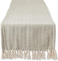 DII Woven Basic Tabletop Collection, Chevron Table Runner, 15x108, Artichoke