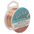 The Beadsmith Wire Elements Craft Wire – Tarnish Resistant, Soft Temper, Round, Copper Color – 0.81mm, 20 Gauge, 10 Yard Spool – Jewelry Making, Wire Wrapping, Floral, & Other DIY Crafts