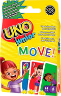 Mattel Games UNO Junior Move Kids Card Game with Action Rules for Family Night, Game Night, Travel, Camping and Party, UNO Cards