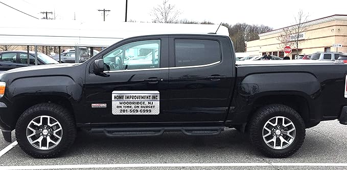 Vehicle Magnets sign With Custom Lettering 12" X 24" (Set of 2) -Landscape, Construction, Handy man, Plumbing, car repair shop- Metal Plate