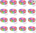 16 Pack 30 Led Fairy Lights Battery Operated 10 Feet Waterproof Twinkle String Mason Jar Silver Wire Firefly for Christmas Party Multicolor