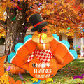 hzgdejtg 6ft thanksgiving turkey outdoor inflatable decoration, built-in, main product view