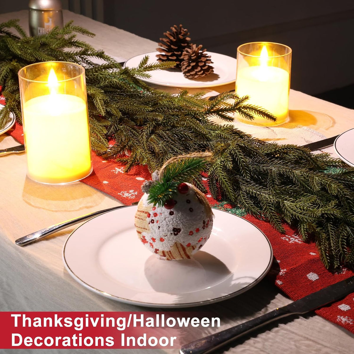 6 ft realistic christmas garland,natural droopy,soft bendable lifelike on a desk or shelf