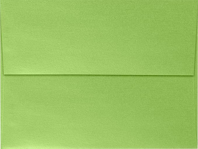 LUXPaper A7 Invitation Envelopes | Peel & Press | 5 1/4" x 7 1/4" | Fairway Metallic | 80lb. Text | 500 Qty