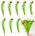 12 Pcs Artificial Vase Fillers Fake Pampas Grass Stems Resistant & Non-Fading Simulation Pine Branch for Bedroom Kitchen Decor Boho Farmhouse Room Decor