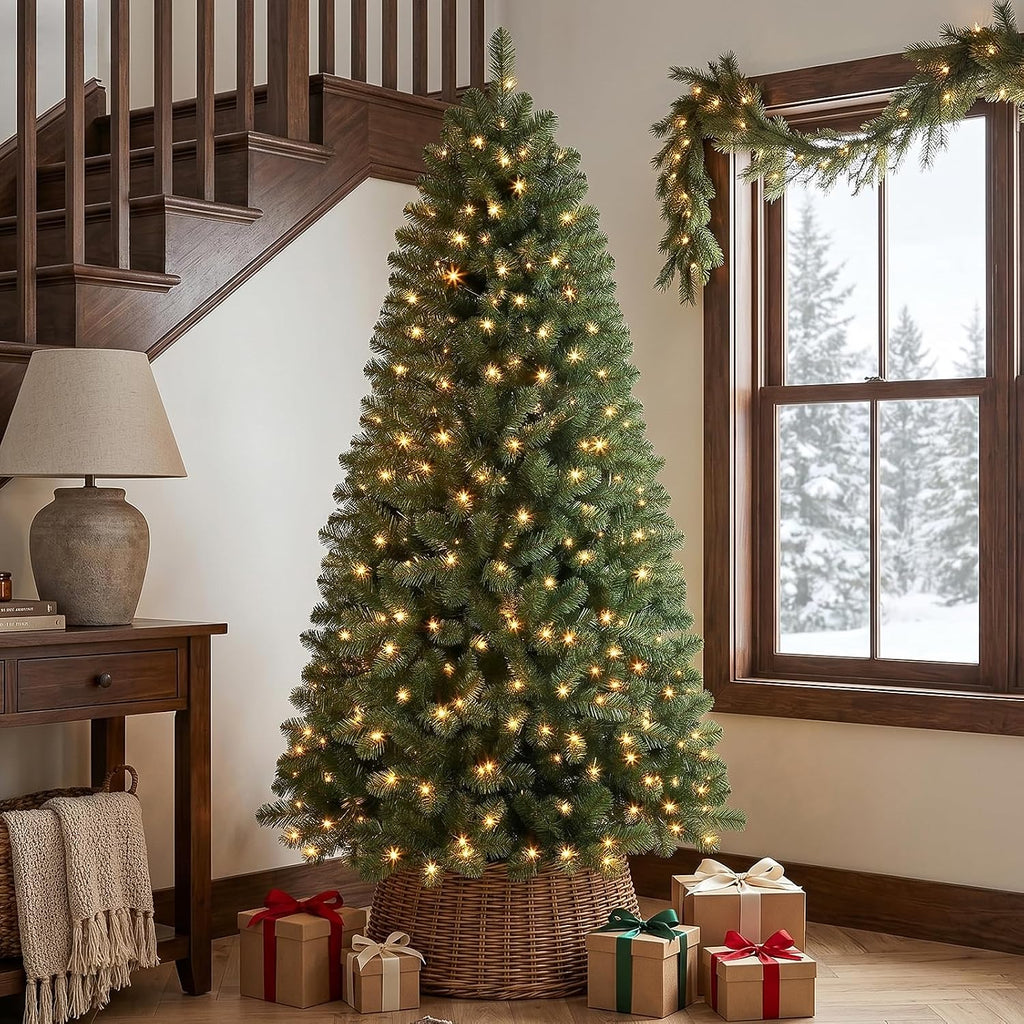 alupssuc 6ft prelit christmas tree, warm white lights, package contents