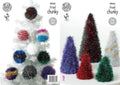 King Cole Tinsel Chunky - Christmas Trees and Baubles (9035)