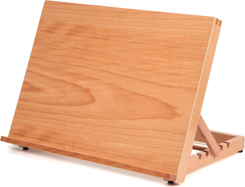 falling in art 5 position wood drafting table, main product view