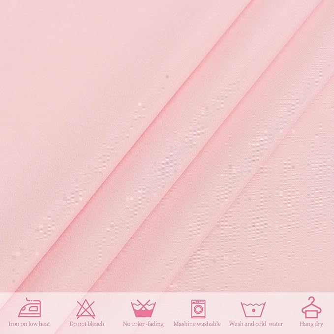 10 Pack Pink Tablecloths for 6ft Rectangle Tables 60 x 102 Inch - Polyester Table Cover Stain and Wrinkle Resistant Washable Fabric Table Clothes for Wedding Party Banquet Reception Restaurant