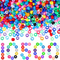 jexine 10500 pcs bulk plastic pony beads for, main product view