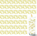 50 PCS Artificial Floating Beads for Centerpieces Vases, Yellow 8+3mm String Beads for Wedding Party Faux Pearl String for Decorating, String Pearls for Crafts Vase Filler