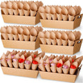 6 Set Wedding Confetti Cone Holder Box Each Includes 30 Pieces of Cone Papers and 30 Holes for 30 Confetti Cones Box Party Confetti Cone Kraft Stand Tray Box for Wedding Party Candy Flower