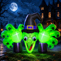 6ft giant halloween inflatables wicked witch with huge, main product view