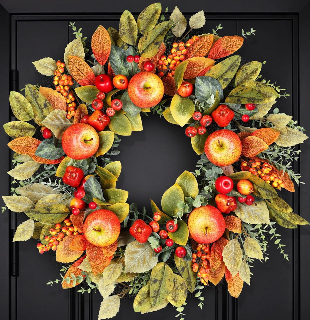 fall wreaths for front door 26 inch autumn, main product view