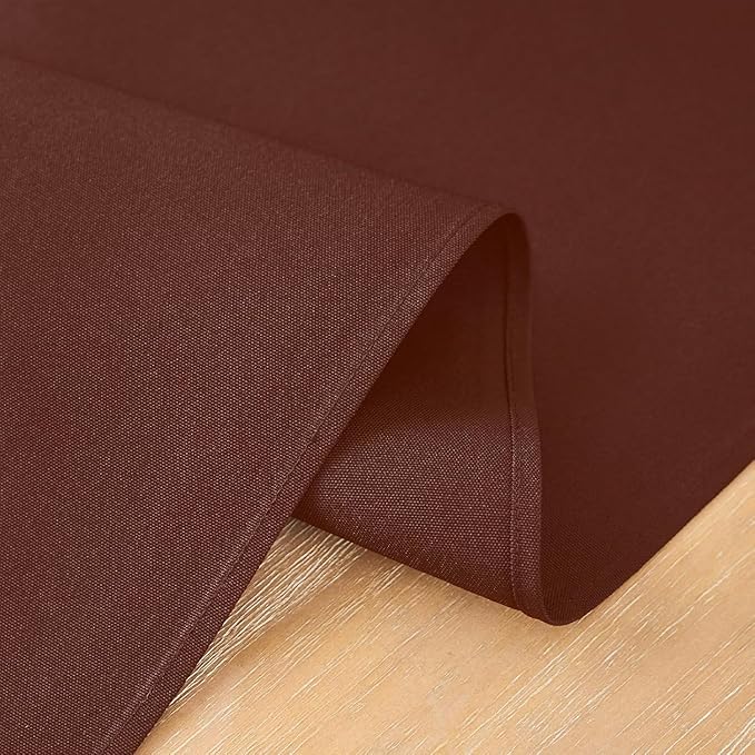 2 Pack Chocolate Small Short Table Runner 12 x 36 Inch Solid Color Runners Coffee Table Dresser for Daily Party Home Decoration