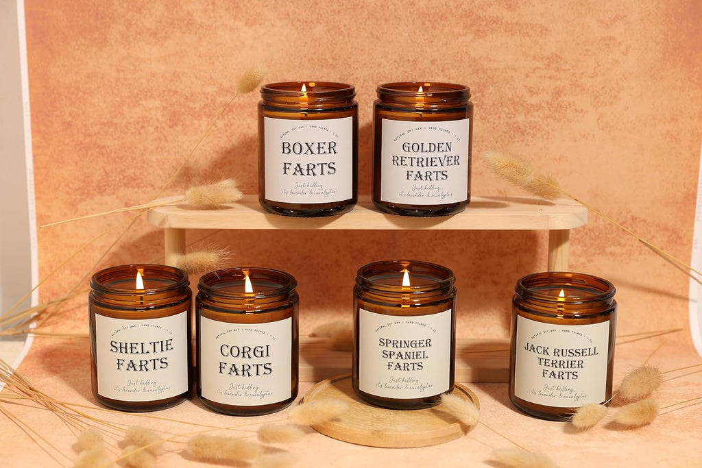 Corgi Gifts for Corgi Lovers, Dog Mom Gifts for Women - Lavender & Eucalyptus Soy Wax Scented Candle, 7OZ