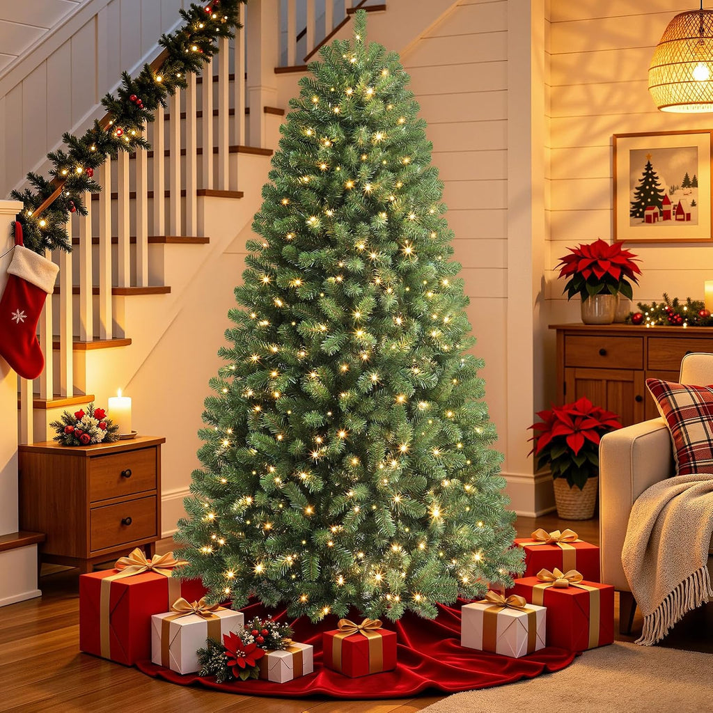 alupssuc 6ft classic spruce artificial prelit christmas tree, package contents