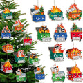 Syhood 50 Pcs Christmas Dumpster Fire Ornament Funny Christmas Tree Hanging Ornaments Bulk Everything is Fine Emotional Dumpster Fire Employee Appreciation Gifts for Team Coworker Nurse, 10 Styles