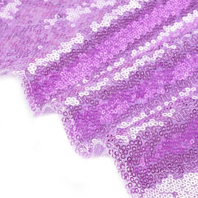 Eternal Beauty Lavender Sequin Backdrop, 20x10 Ft Glitter Background Curtains for Shimmer Photography Party Wedding Birthday Back Drop Decor
