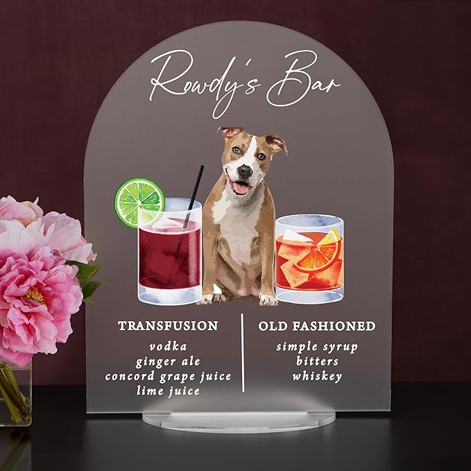 Pet Signature Drink Wedding Signs