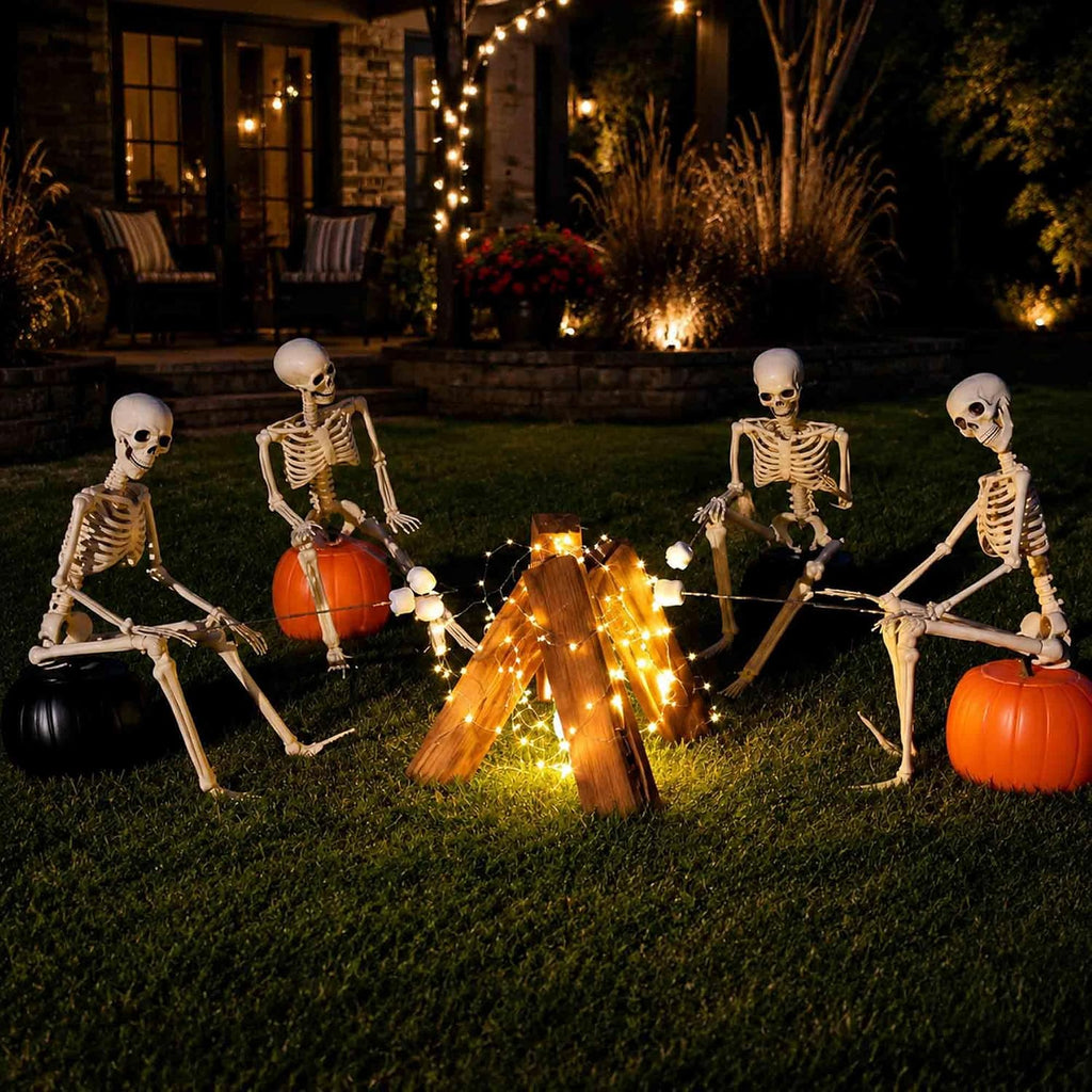 36"halloween skeleton - 3 ft life size human on a desk or shelf