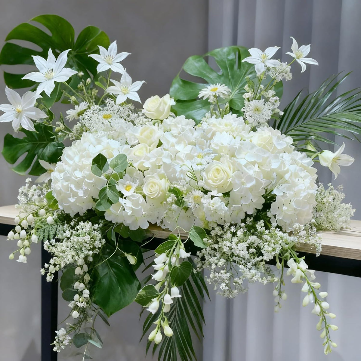 faux white hydrangea artificial flowers bulk fake flowers, package contents