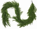 9ft christmas norfolk pine garland real touch for, main product view